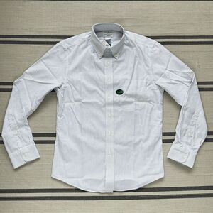 L.L. Bean NWT Wrinkle Free 14.5 32 Oxford Shirt Men's Slim Fit Stripes White
